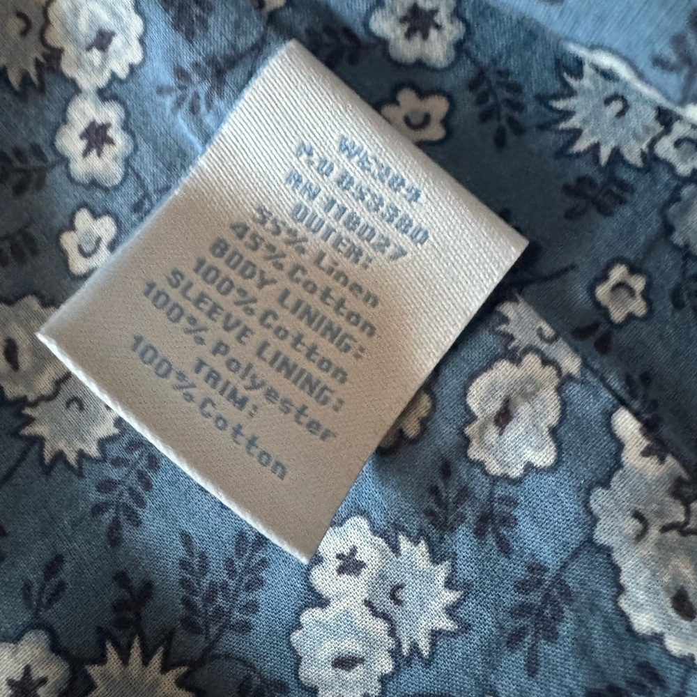 Boden Linen/Cotton Blend Fitted Jacket, size 10 US - Picture 8 of 13
